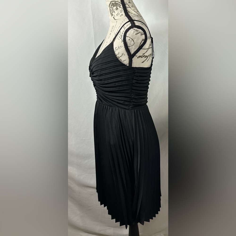 Express Black Ruched Mini Dress - Picture 3 of 14